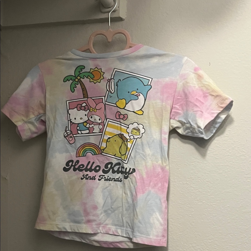 Hello Kitty Pastel Tie-Dye Kids T-Shirt